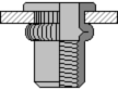заклепка гаечная цилиндрическая с насечкой стандартный бортик